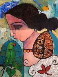 Abrar Ahmed, 12 x 16 Inch, Oil on Canvas, Figurative Painting, AC-AA-626